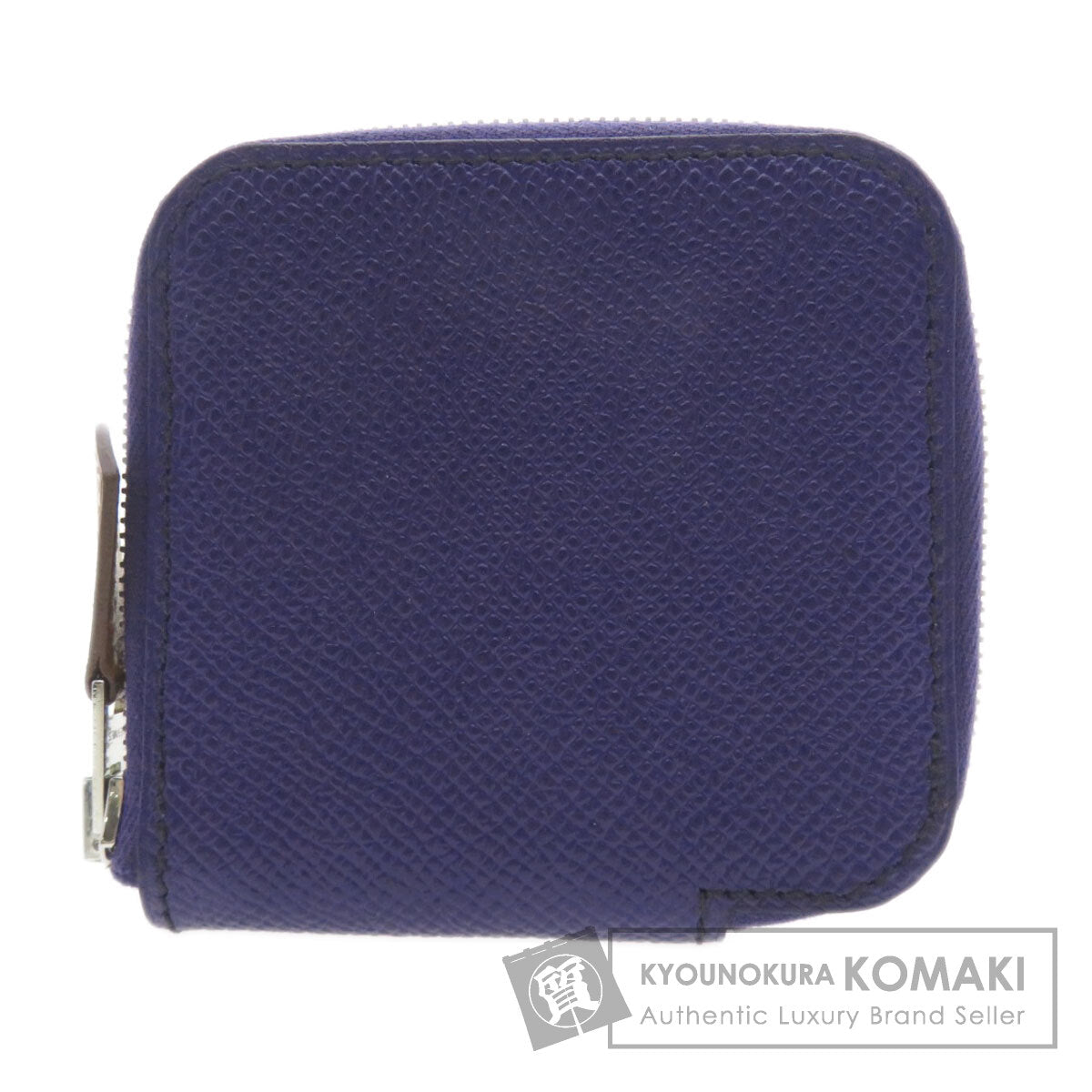 HERMES Azap Silkin Mini Compact SilverHardware coin purse Epsom Ladies [Used]