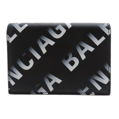 BALENCIAGA 594312 Logo motif mini wallet tri-fold Bifold Wallet with Coin Pocket Calf Ladies [Used]
