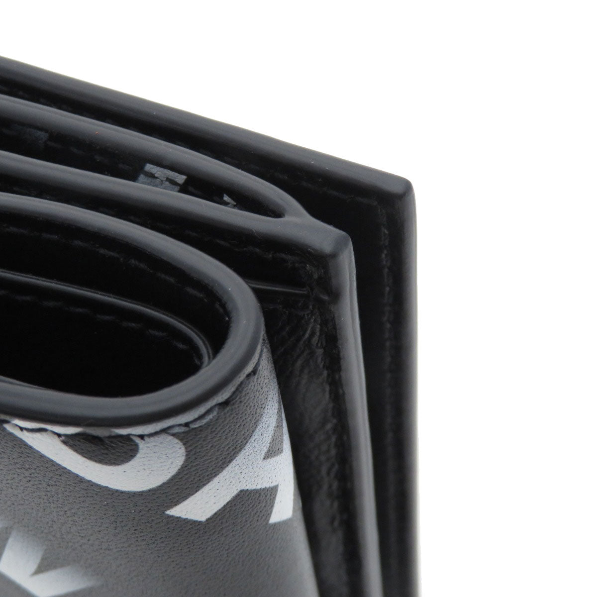 BALENCIAGA 594312 Logo motif mini wallet tri-fold Bifold Wallet with Coin Pocket Calf Ladies [Used]