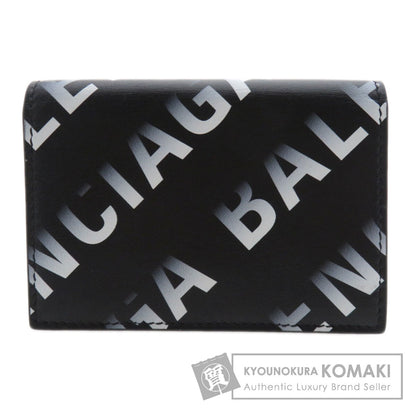 BALENCIAGA 594312 Logo motif mini wallet tri-fold Bifold Wallet with Coin Pocket Calf Ladies [Used]