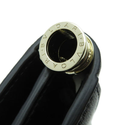 BVLGARI Logo B-zero1 motif tri-fold Bifold Wallet with Coin Pocket Calf Ladies [Used]