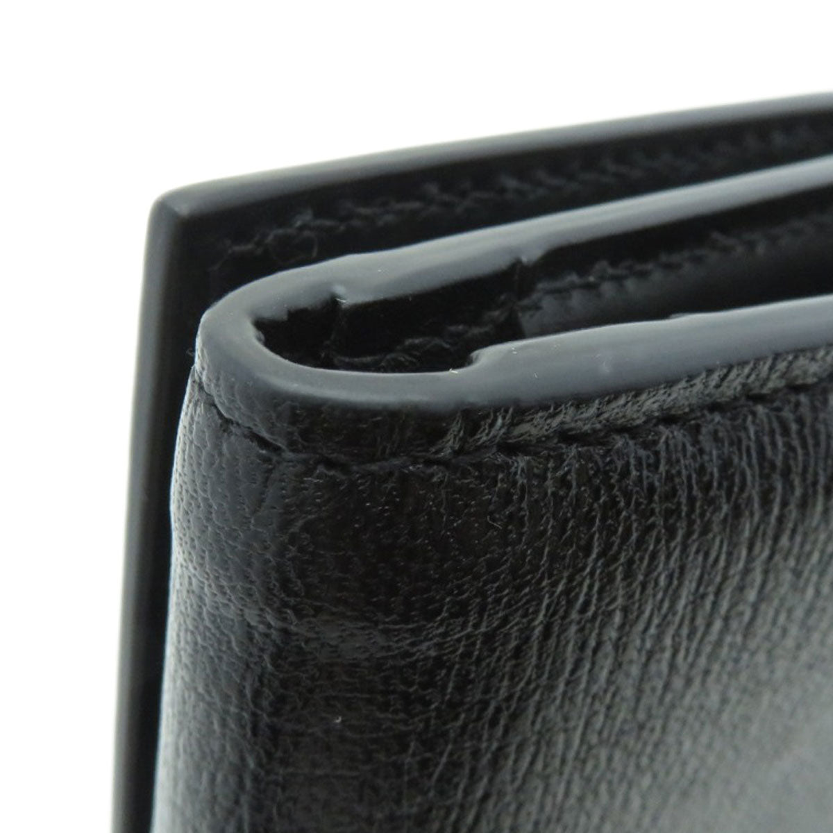 BVLGARI Logo B-zero1 motif tri-fold Bifold Wallet with Coin Pocket Calf Ladies [Used]