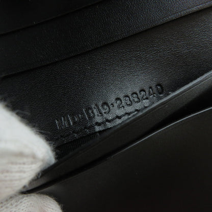 BVLGARI Logo B-zero1 motif tri-fold Bifold Wallet with Coin Pocket Calf Ladies [Used]