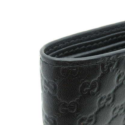 GUCCI 150413 GG Signature Microsima Outlet Bifold Wallet with Coin Pocket Calf Ladies [Used]