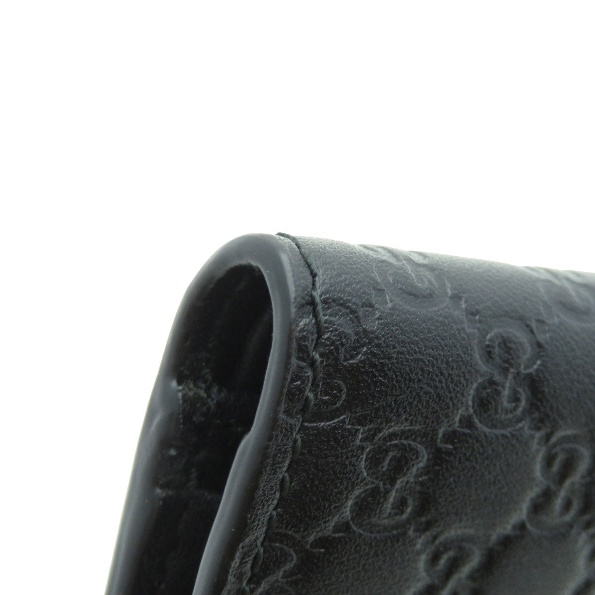 GUCCI 150413 GG Signature Microsima Outlet Bifold Wallet with Coin Pocket Calf Ladies [Used]