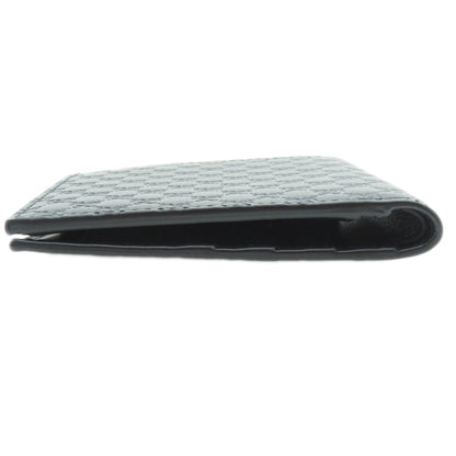 GUCCI 150413 GG Signature Microsima Outlet Bifold Wallet with Coin Pocket Calf Ladies [Used]