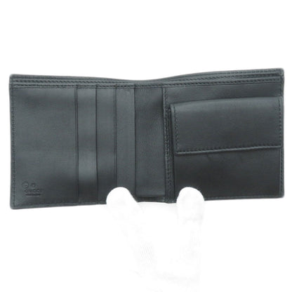 GUCCI 150413 GG Signature Microsima Outlet Bifold Wallet with Coin Pocket Calf Ladies [Used]