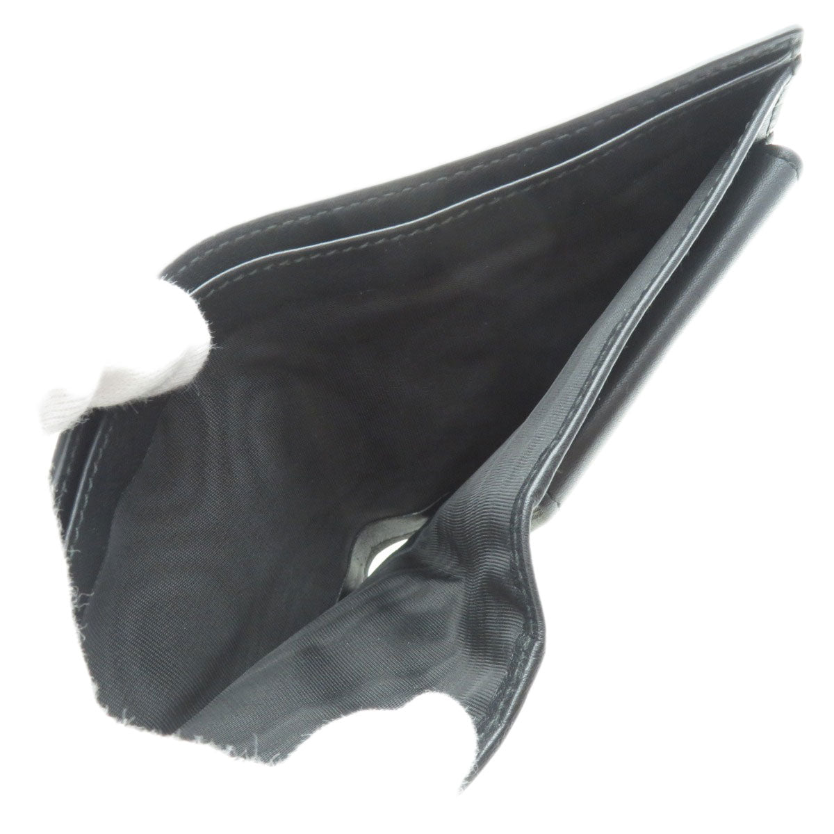 GUCCI 150413 GG Signature Microsima Outlet Bifold Wallet with Coin Pocket Calf Ladies [Used]