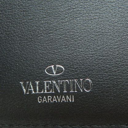 VALENTINO GARAVANI   Bifold Wallet No Coin Pocket Embroidery motif Nylon Leathermens