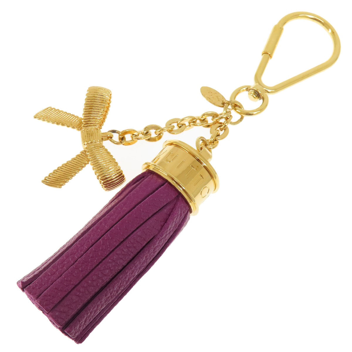 LOUIS VUITTON M65124 Tassel ribbon key ring Metal Ladies [Used]