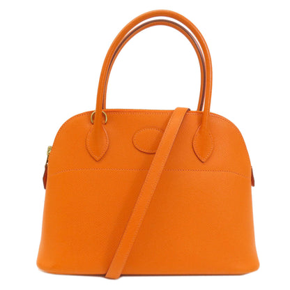 HERMES   Handbag Bolide27 Orange GoldHardware Epsom Ladies