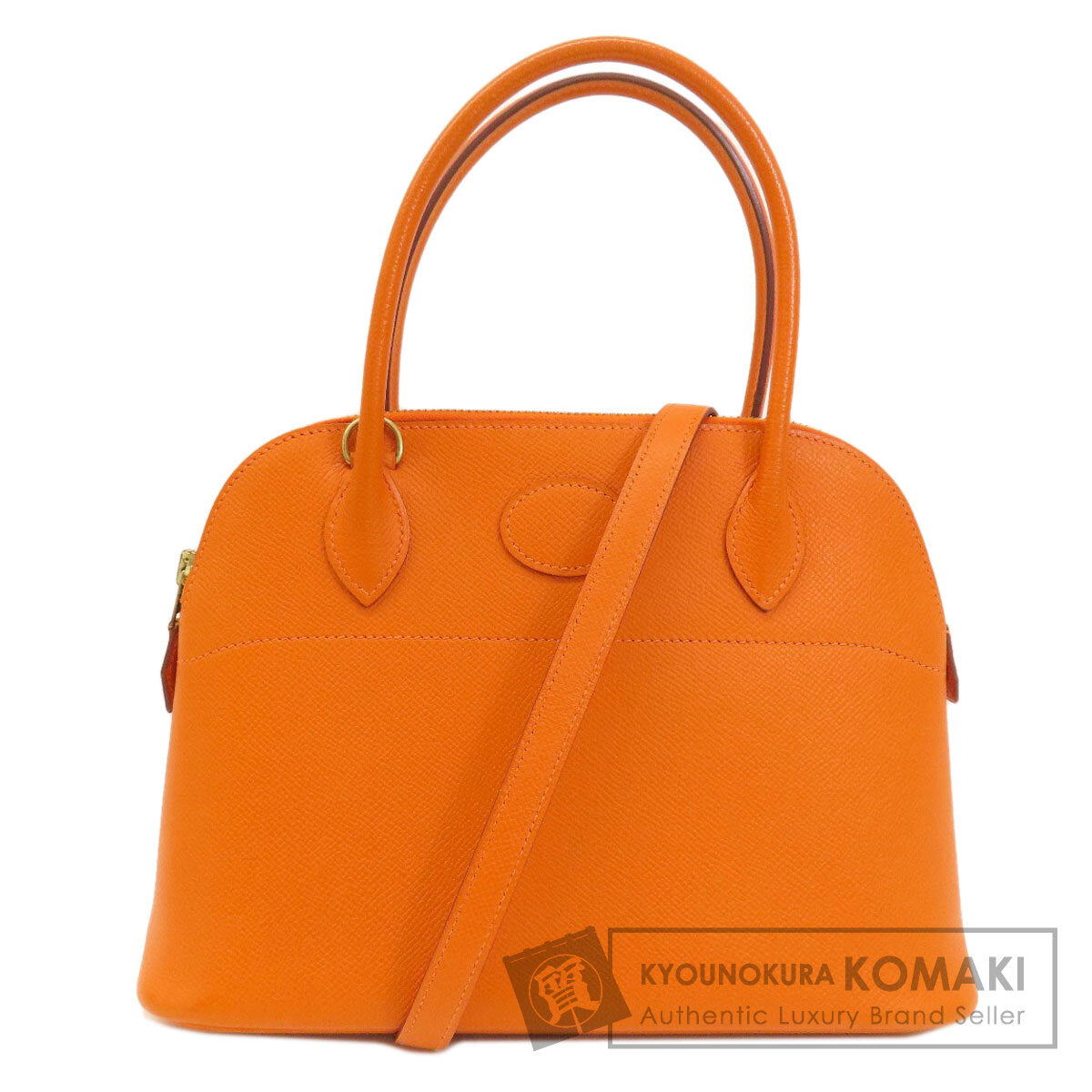 HERMES   Handbag Bolide27 Orange GoldHardware Epsom Ladies