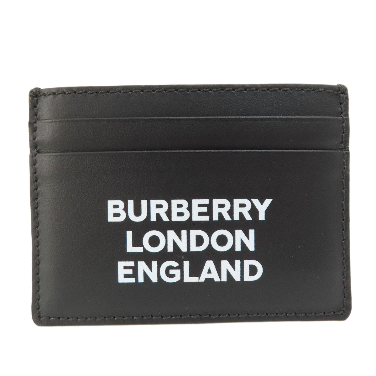 BURBERRY logo Card Case Leather Ladies [Used]