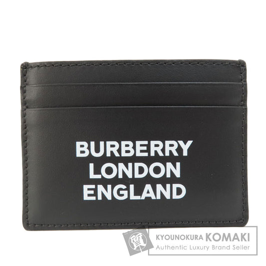 BURBERRY logo Card Case Leather Ladies [Used]