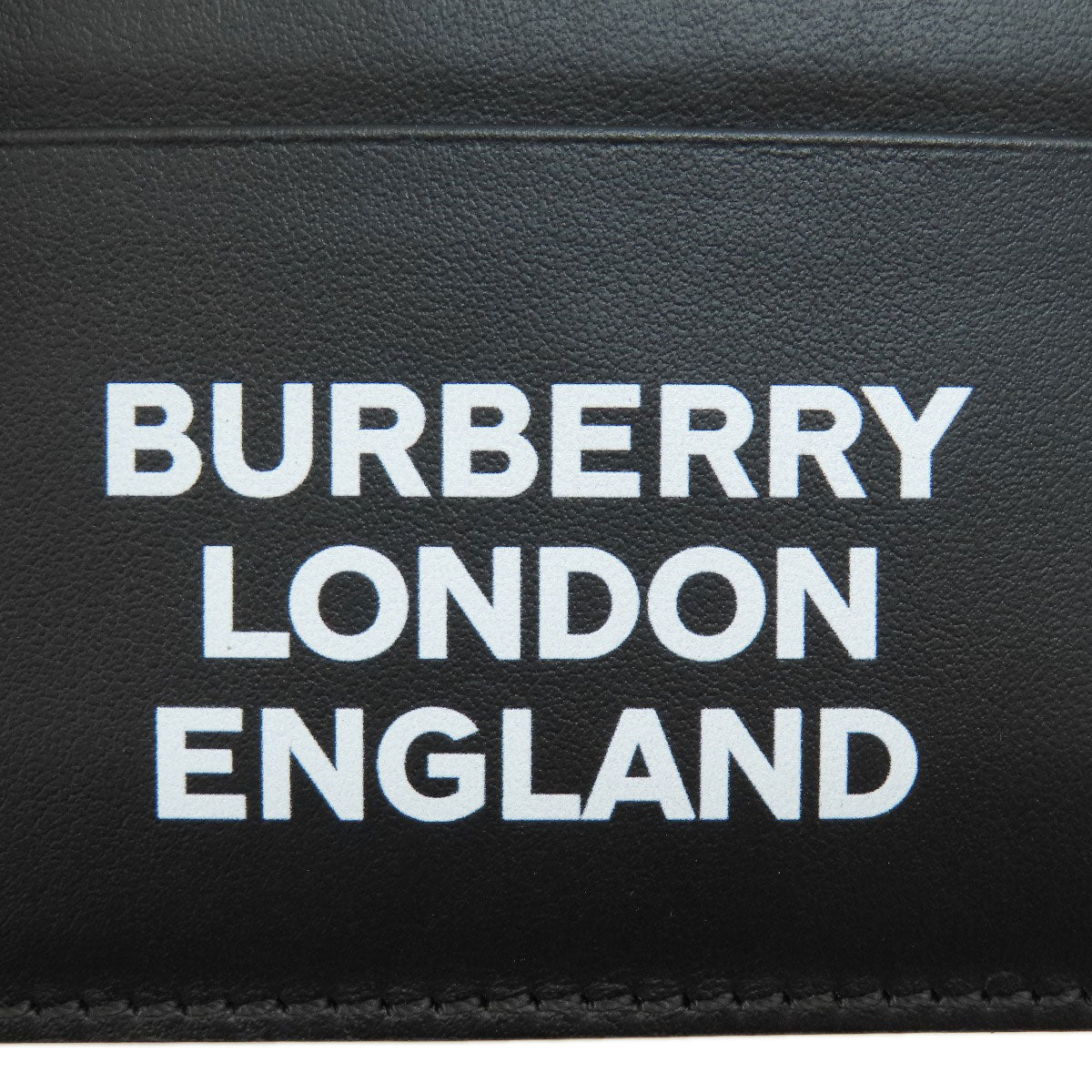 BURBERRY logo Card Case Leather Ladies [Used]