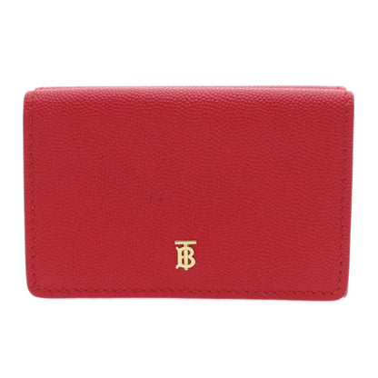 BURBERRY Logo Hardware tri-fold Bifold Wallet with Coin Pocket Calf Ladies [Used]
