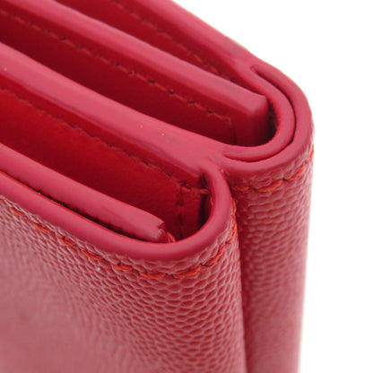 BURBERRY Logo Hardware tri-fold Bifold Wallet with Coin Pocket Calf Ladies [Used]