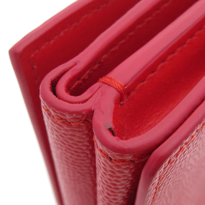 BURBERRY Logo Hardware tri-fold Bifold Wallet with Coin Pocket Calf Ladies [Used]