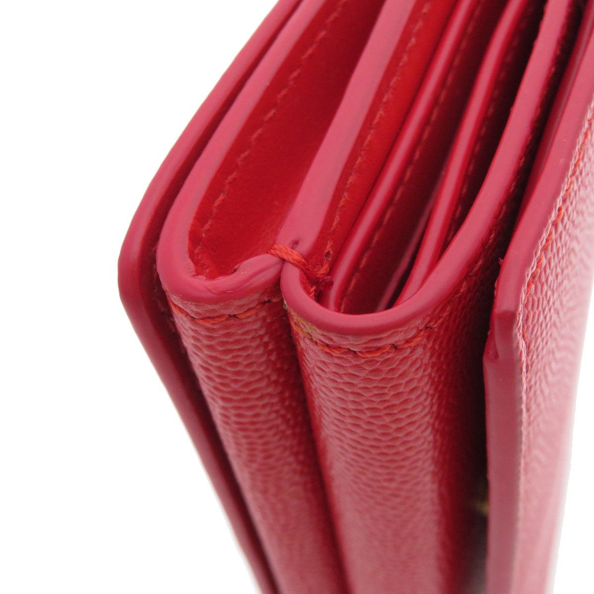 BURBERRY Logo Hardware tri-fold Bifold Wallet with Coin Pocket Calf Ladies [Used]