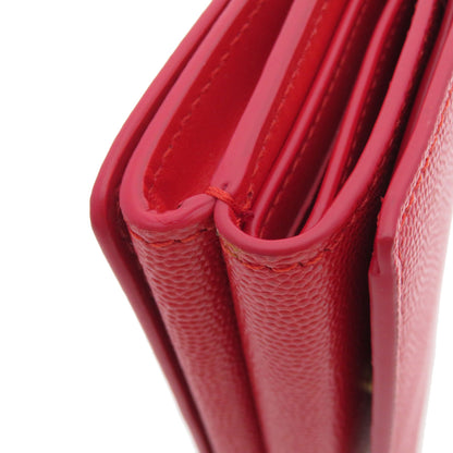 BURBERRY Logo Hardware tri-fold Bifold Wallet with Coin Pocket Calf Ladies [Used]