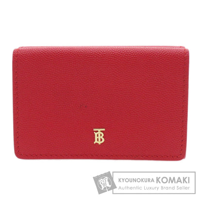 BURBERRY Logo Hardware tri-fold Bifold Wallet with Coin Pocket Calf Ladies [Used]