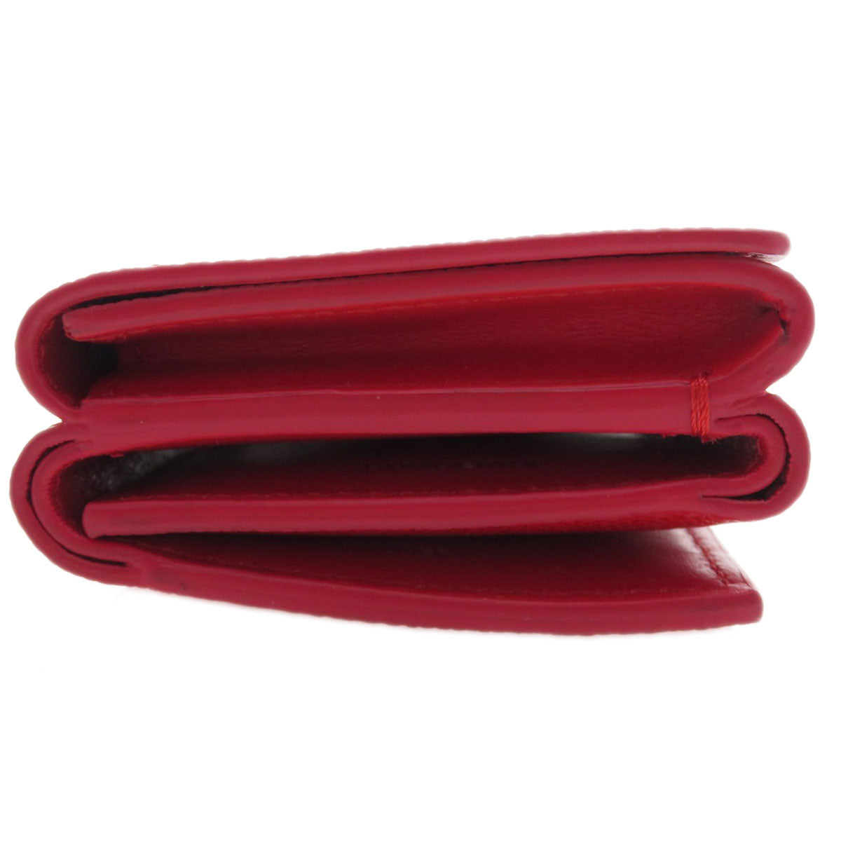 BURBERRY Logo Hardware tri-fold Bifold Wallet with Coin Pocket Calf Ladies [Used]