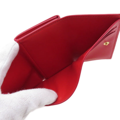 BURBERRY Logo Hardware tri-fold Bifold Wallet with Coin Pocket Calf Ladies [Used]