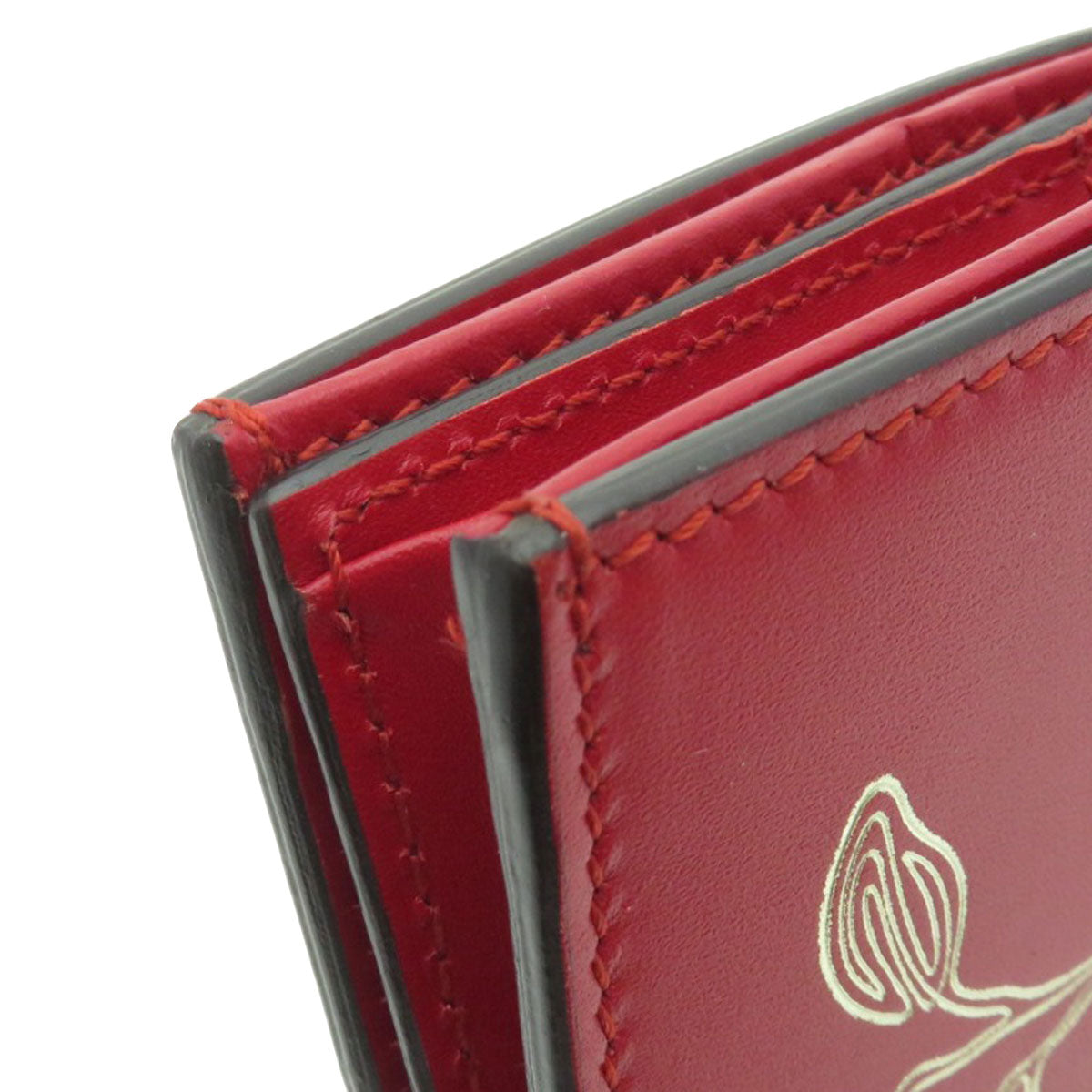 GUCCI 465859 chinese new year Bifold Wallet with Coin Pocket Calf Ladies [Used]