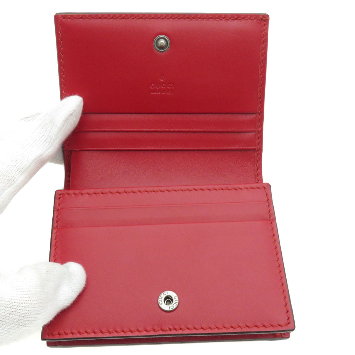 GUCCI 465859 chinese new year Bifold Wallet with Coin Pocket Calf Ladies [Used]