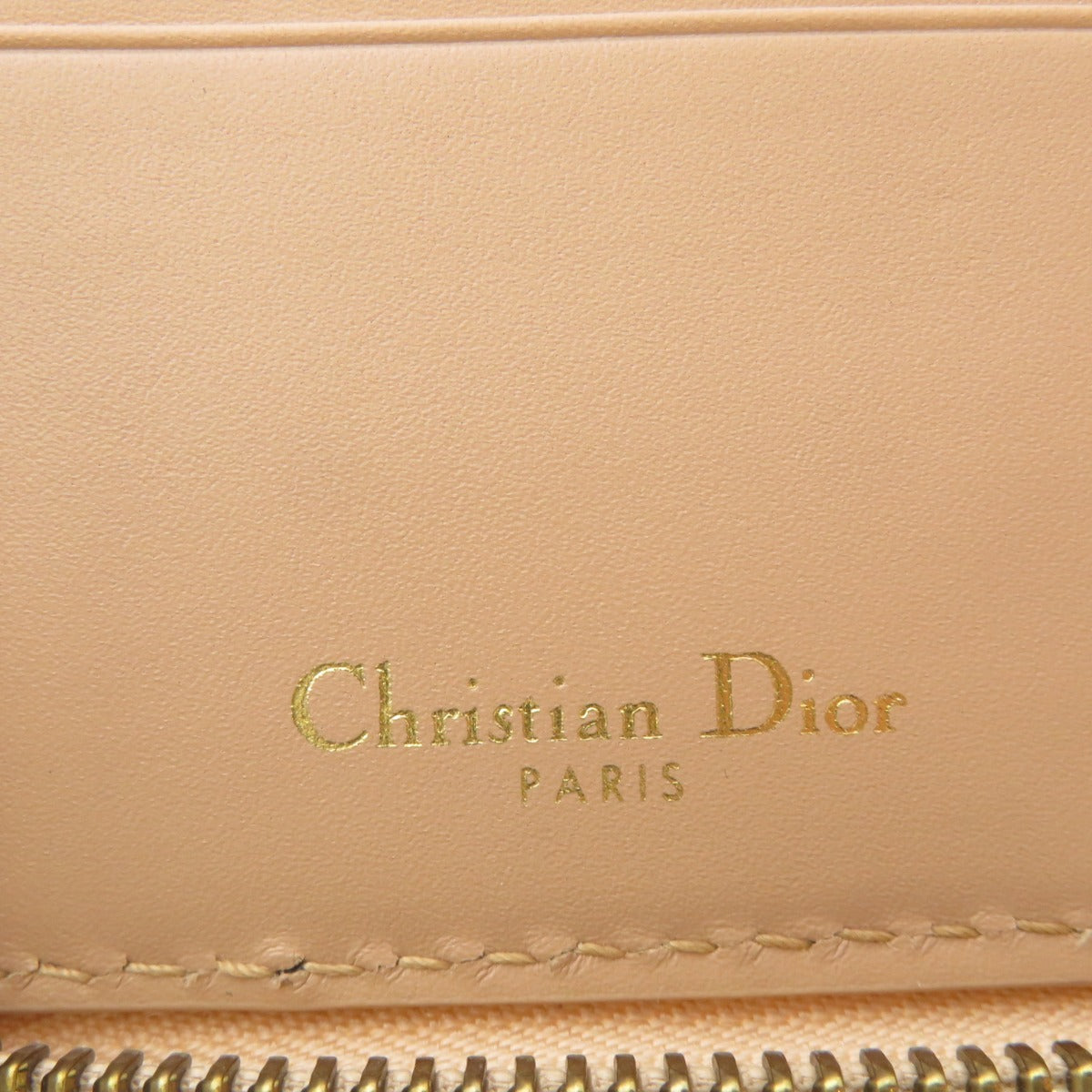 CHRISTIAN DIOR   Bifold Wallet with Coin Pocket Logo motif Calf Ladies