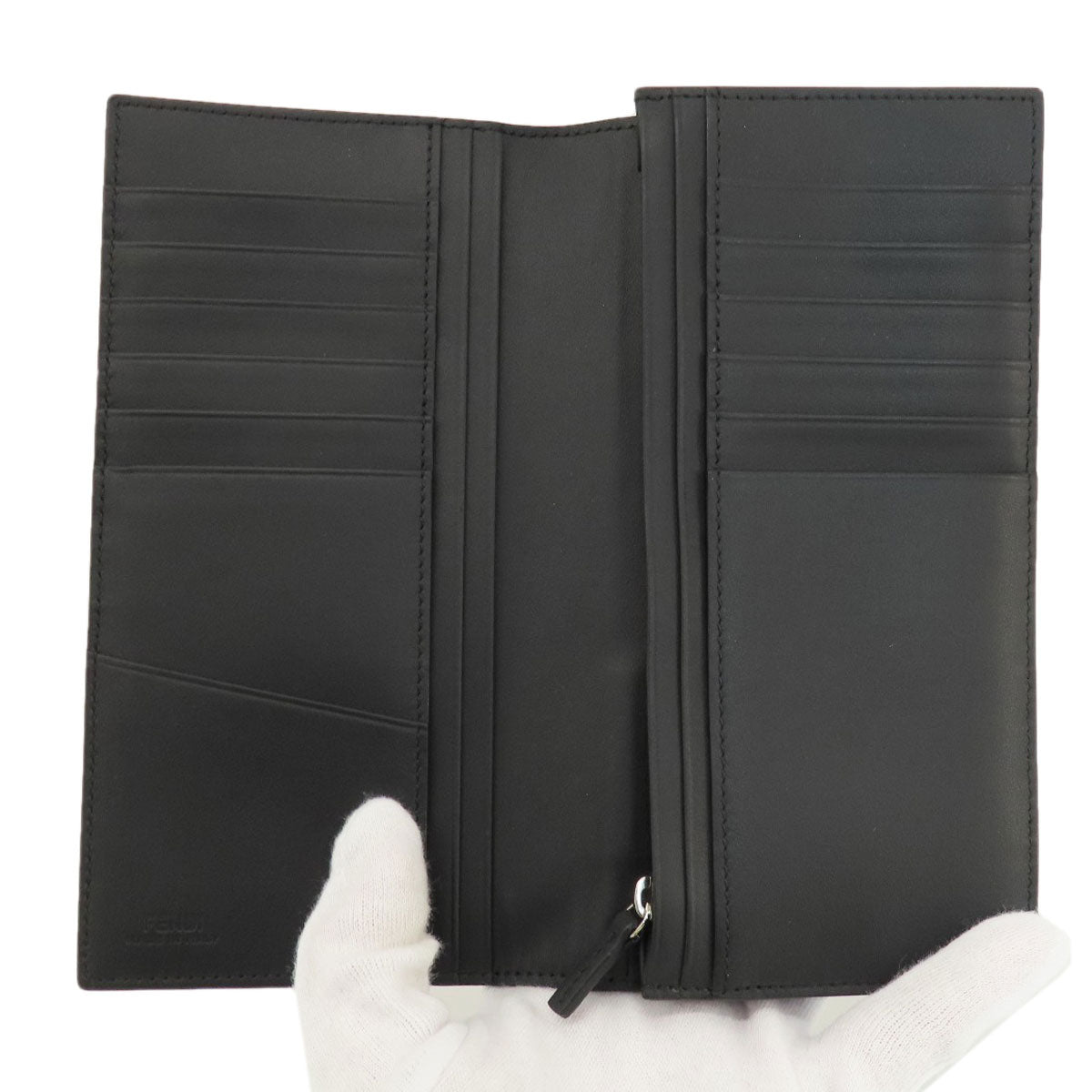 FENDI monster Long wallet (with coin pocket) Leather Ladies [Used]