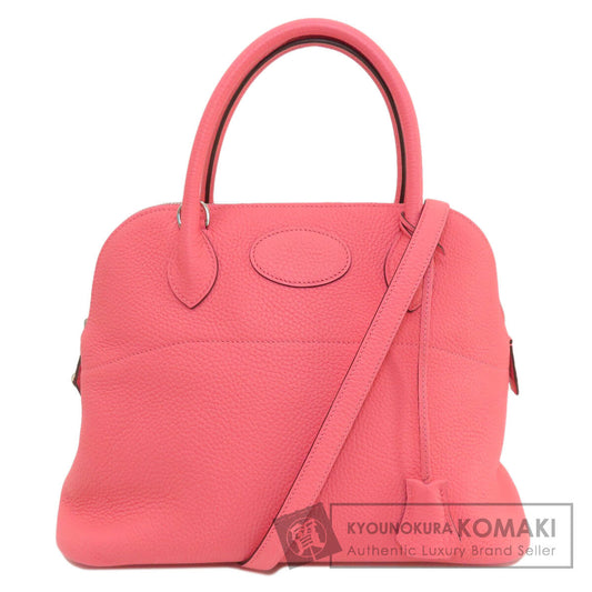 HERMES Bolide31 Rose Azale SilverHardware Handbag Taurillon Clemence Ladies [Used]