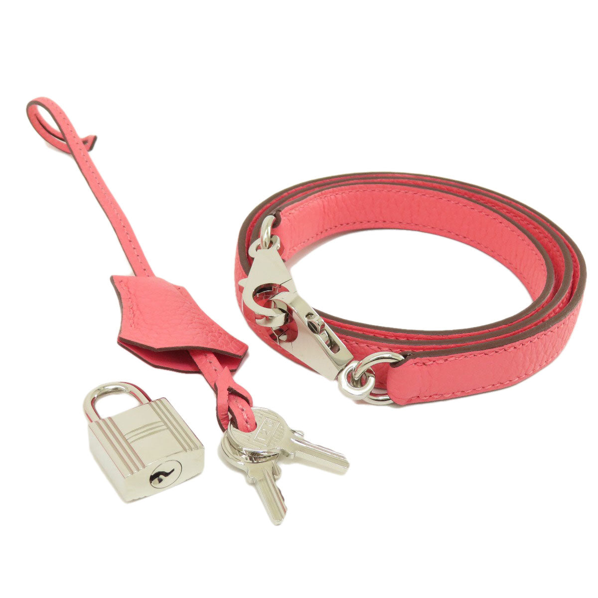 HERMES Bolide31 Rose Azale SilverHardware Handbag Taurillon Clemence Ladies [Used]