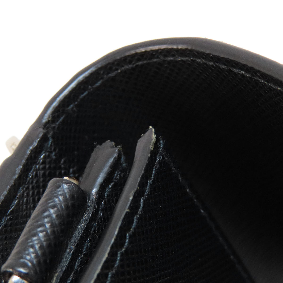 PRADA Logo Safiano Shoulder Bag Leather Ladies [Used]