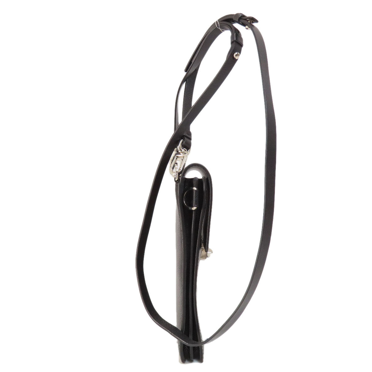 PRADA Logo Safiano Shoulder Bag Leather Ladies [Used]