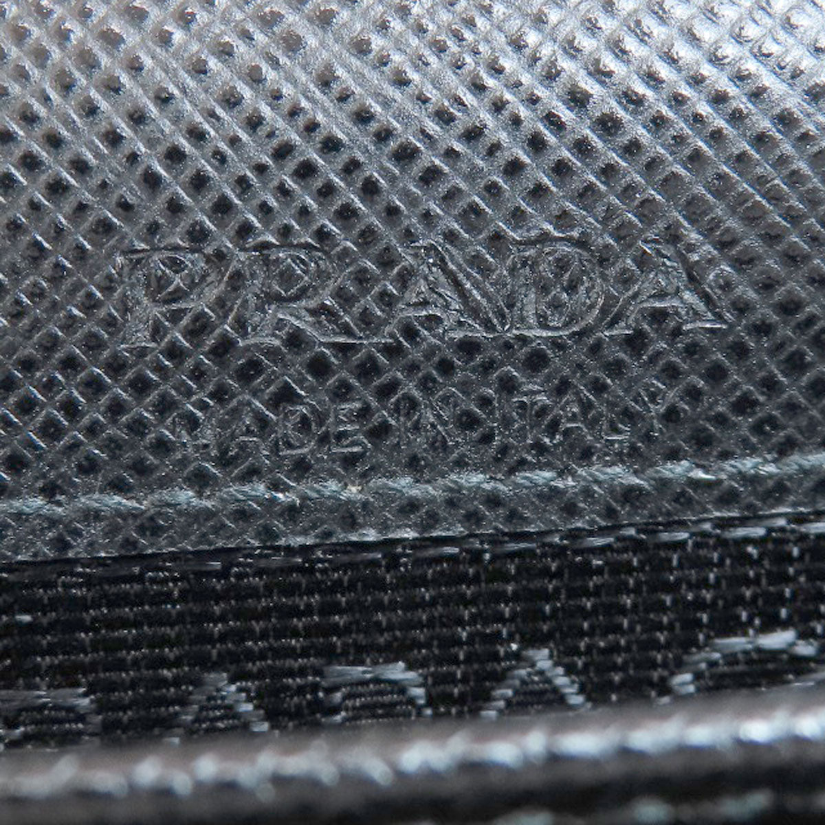 PRADA Logo Safiano Shoulder Bag Leather Ladies [Used]