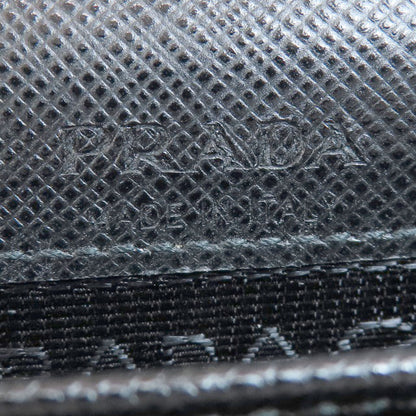 PRADA Logo Safiano Shoulder Bag Leather Ladies [Used]