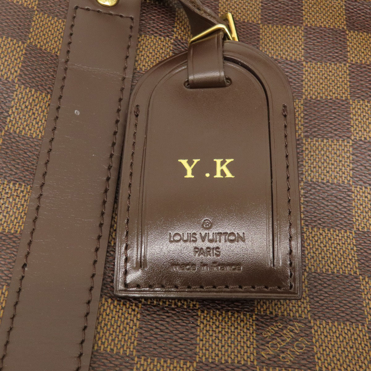LOUIS VUITTON N41414 Keepall Bandouliere 55 Damier Ebene Boston bag Damier canvas Ladies [Used]