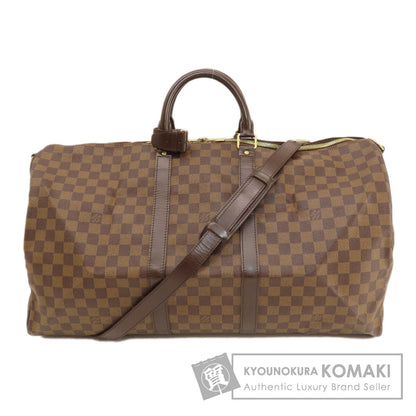 LOUIS VUITTON N41414 Keepall Bandouliere 55 Damier Ebene Boston bag Damier canvas Ladies [Used]