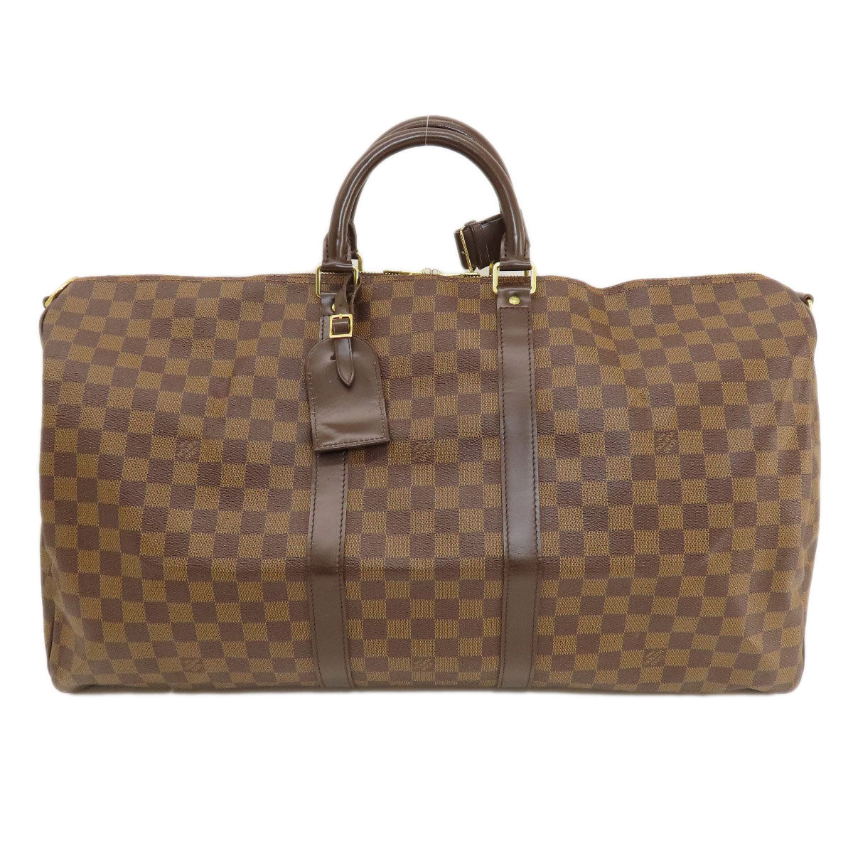 LOUIS VUITTON N41414 Keepall Bandouliere 55 Damier Ebene Boston bag Damier canvas Ladies [Used]