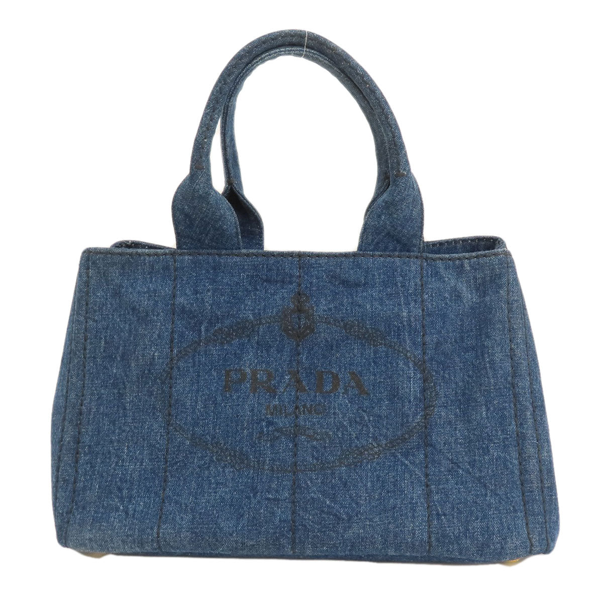 PRADA B1877B Canapa Tote Bag Denim Ladies [Used]