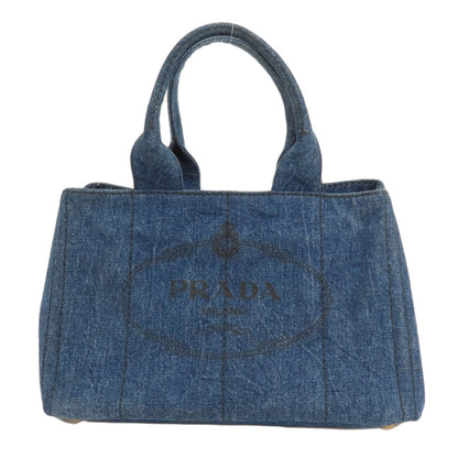 PRADA B1877B Canapa Tote Bag Denim Ladies [Used]