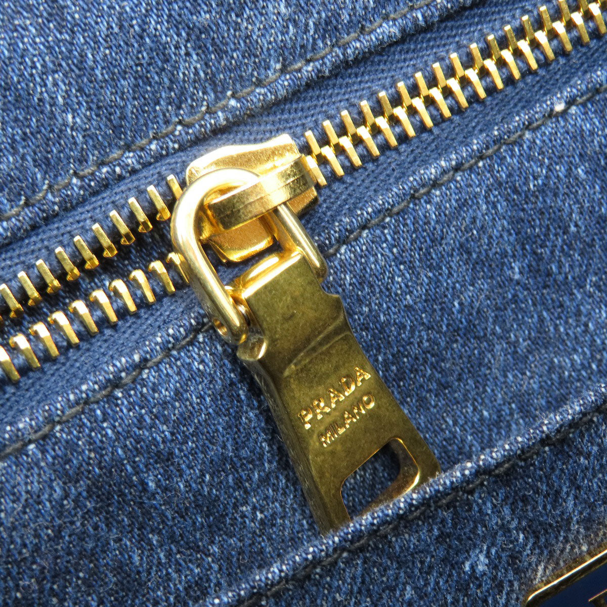 PRADA B1877B Canapa Tote Bag Denim Ladies [Used]