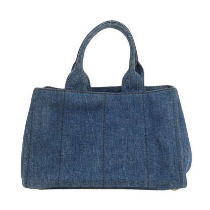 PRADA B1877B Canapa Tote Bag Denim Ladies [Used]