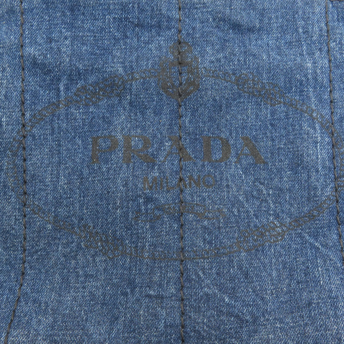 PRADA B1877B Canapa Tote Bag Denim Ladies [Used]
