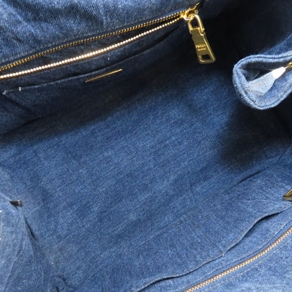 PRADA B1877B Canapa Tote Bag Denim Ladies [Used]