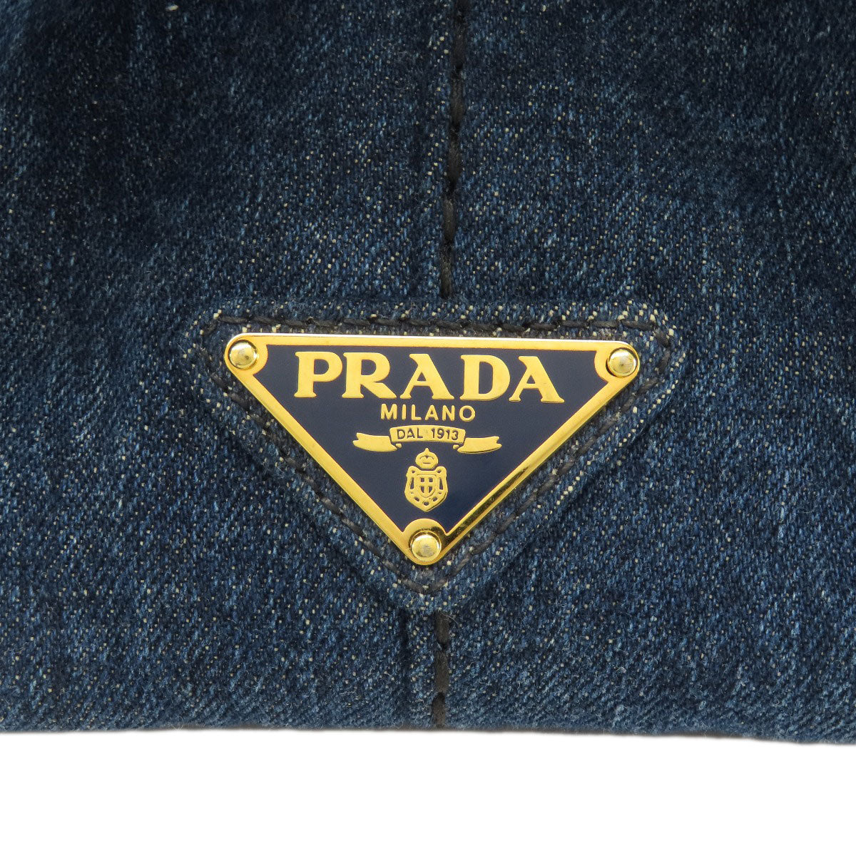 PRADA B1877B Canapa Tote Bag Denim Ladies [Used]