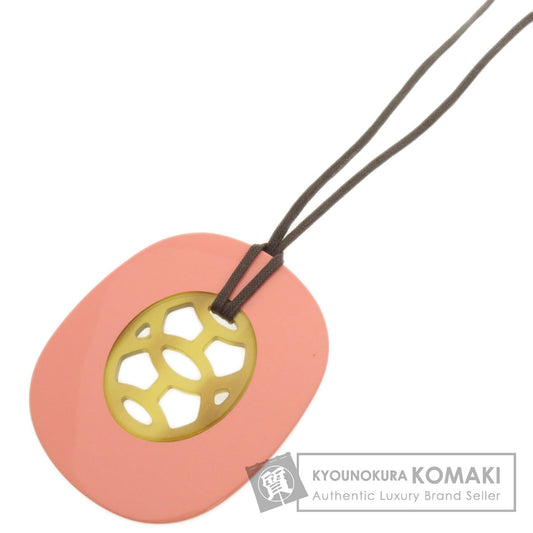 HERMES Lift GM Necklace Buffalo horn Ladies [Used]