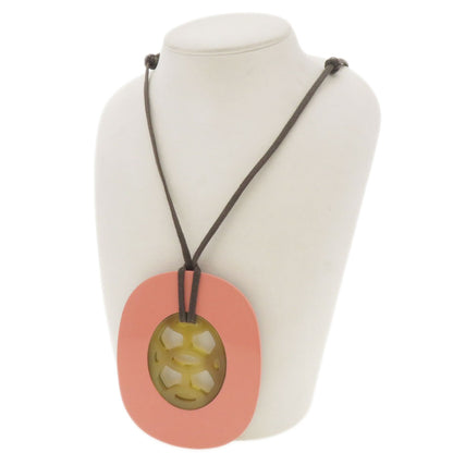 HERMES Lift GM Necklace Buffalo horn Ladies [Used]