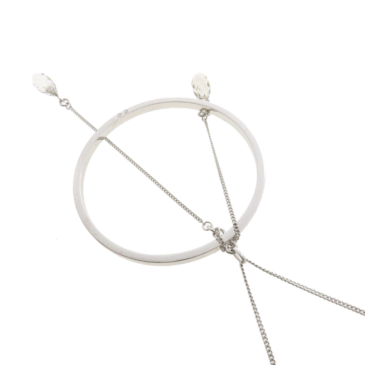 SWAROVSKI Circle motif Necklace Metal Ladies [Used]